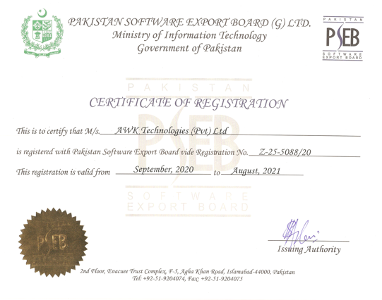 PSEB Certification